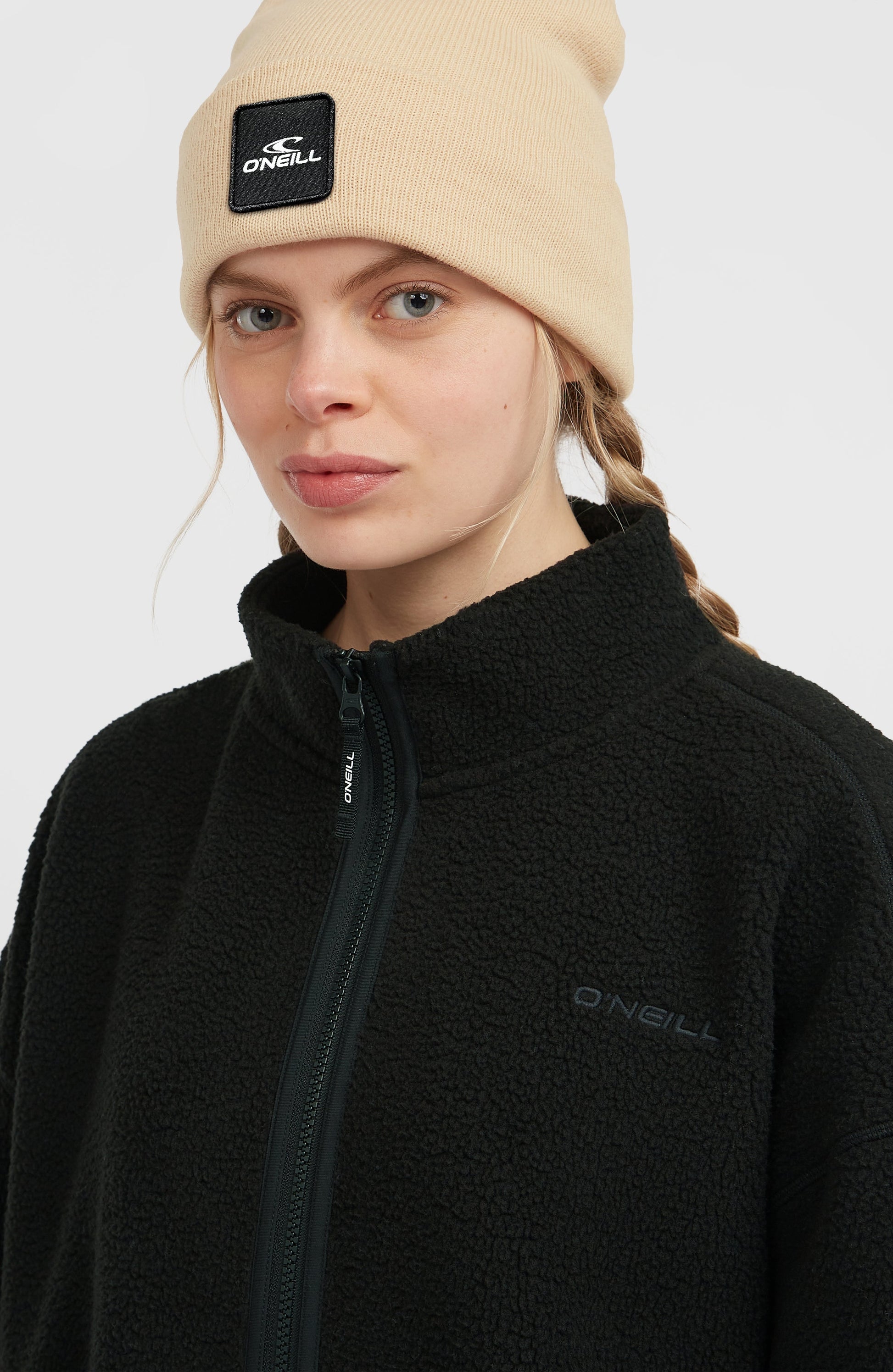 Must-Have High-Pile Full-Zip Fleece Women Black Out