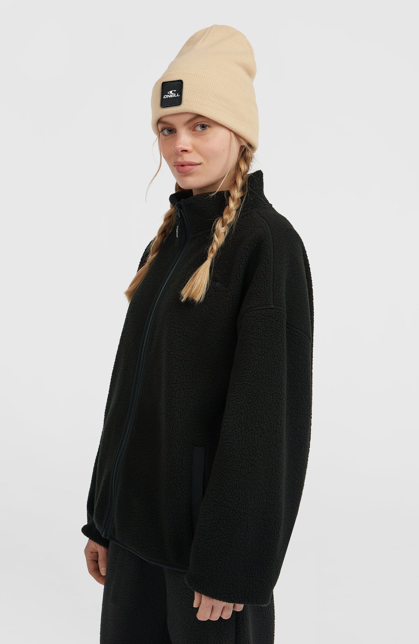 Must-Have High-Pile Full-Zip Fleece Women Black Out