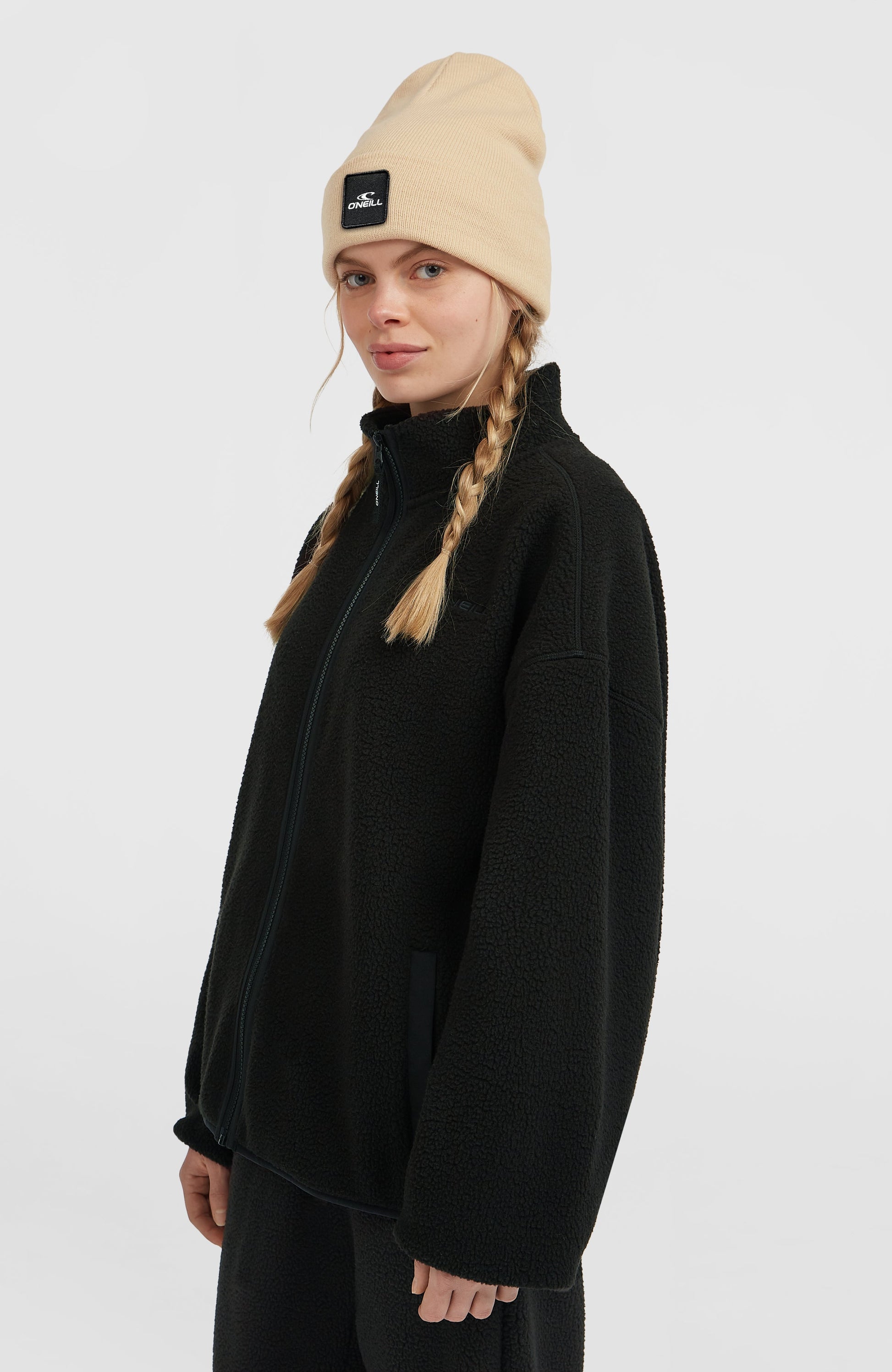 Must-Have High-Pile Full-Zip Fleece Women Black Out