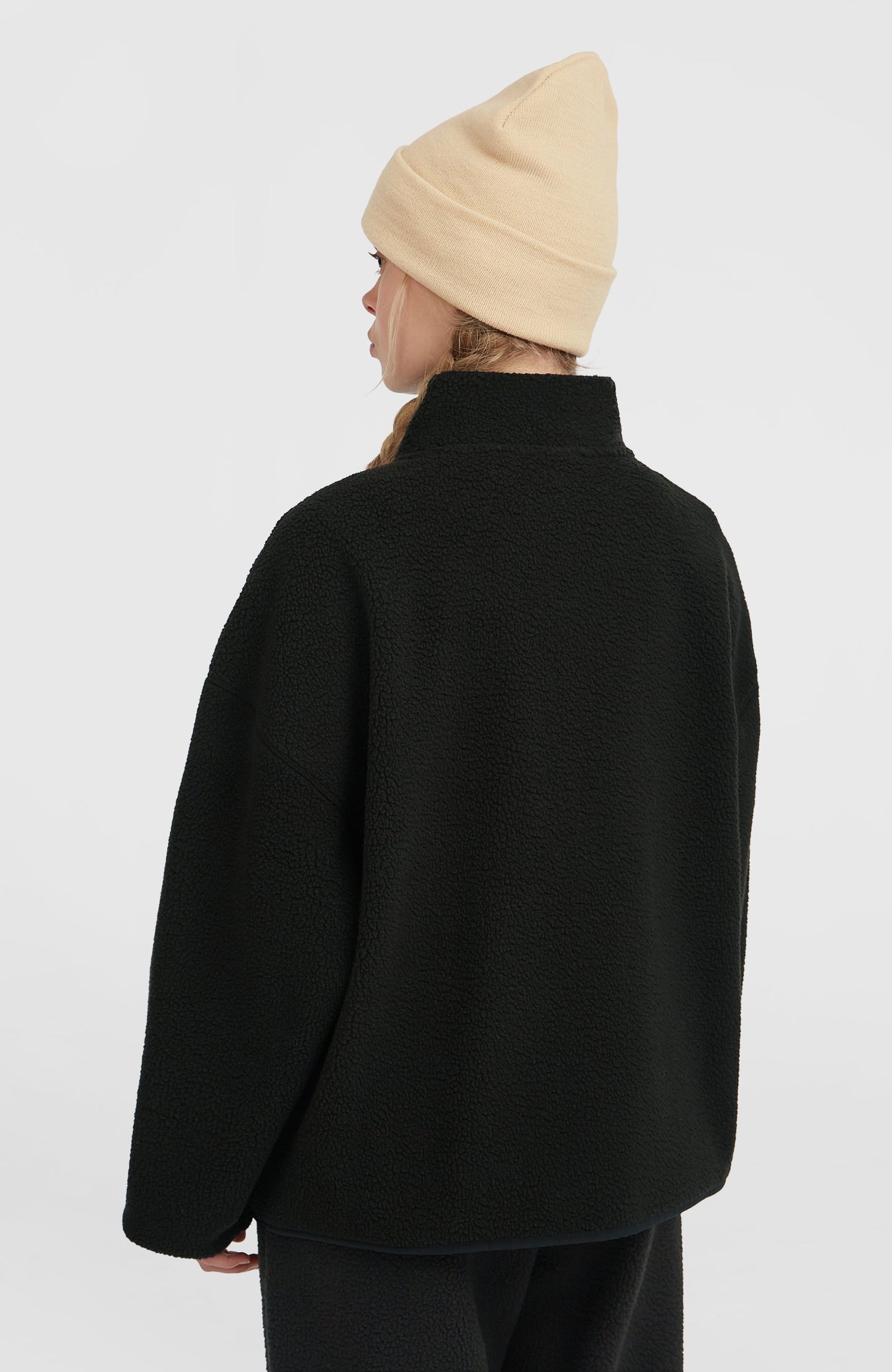 Must-Have High-Pile Full-Zip Fleece Women Black Out