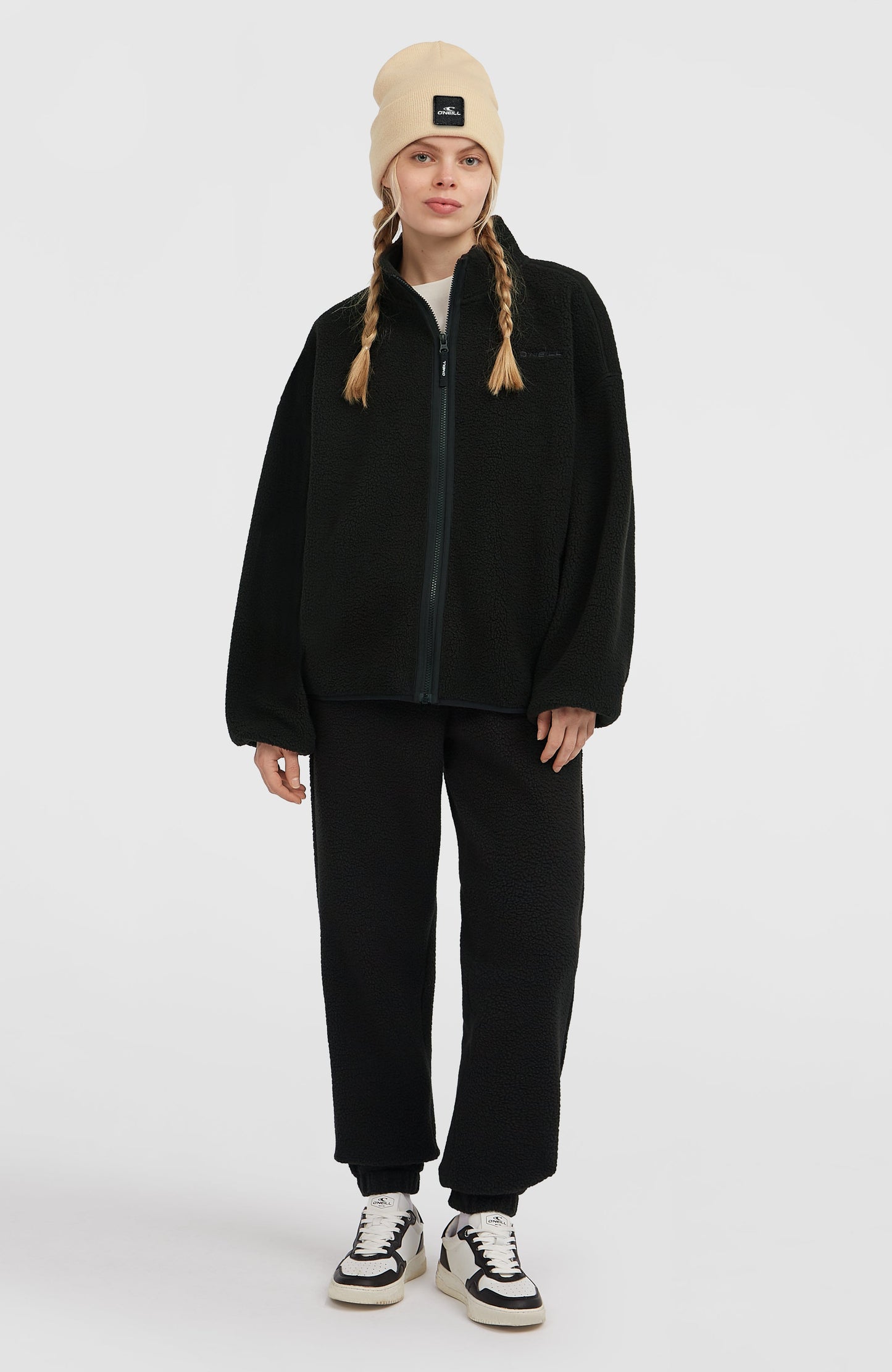 Must-Have High-Pile Full-Zip Fleece Women Black Out