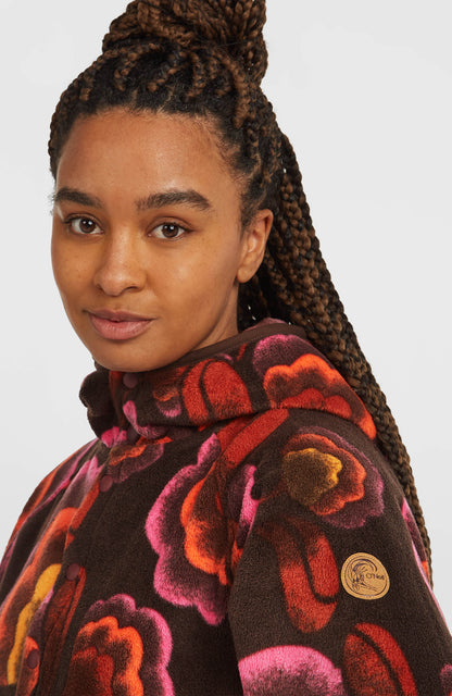 O'Riginals Superfleece Hoodie Women Brown Originals Flower
