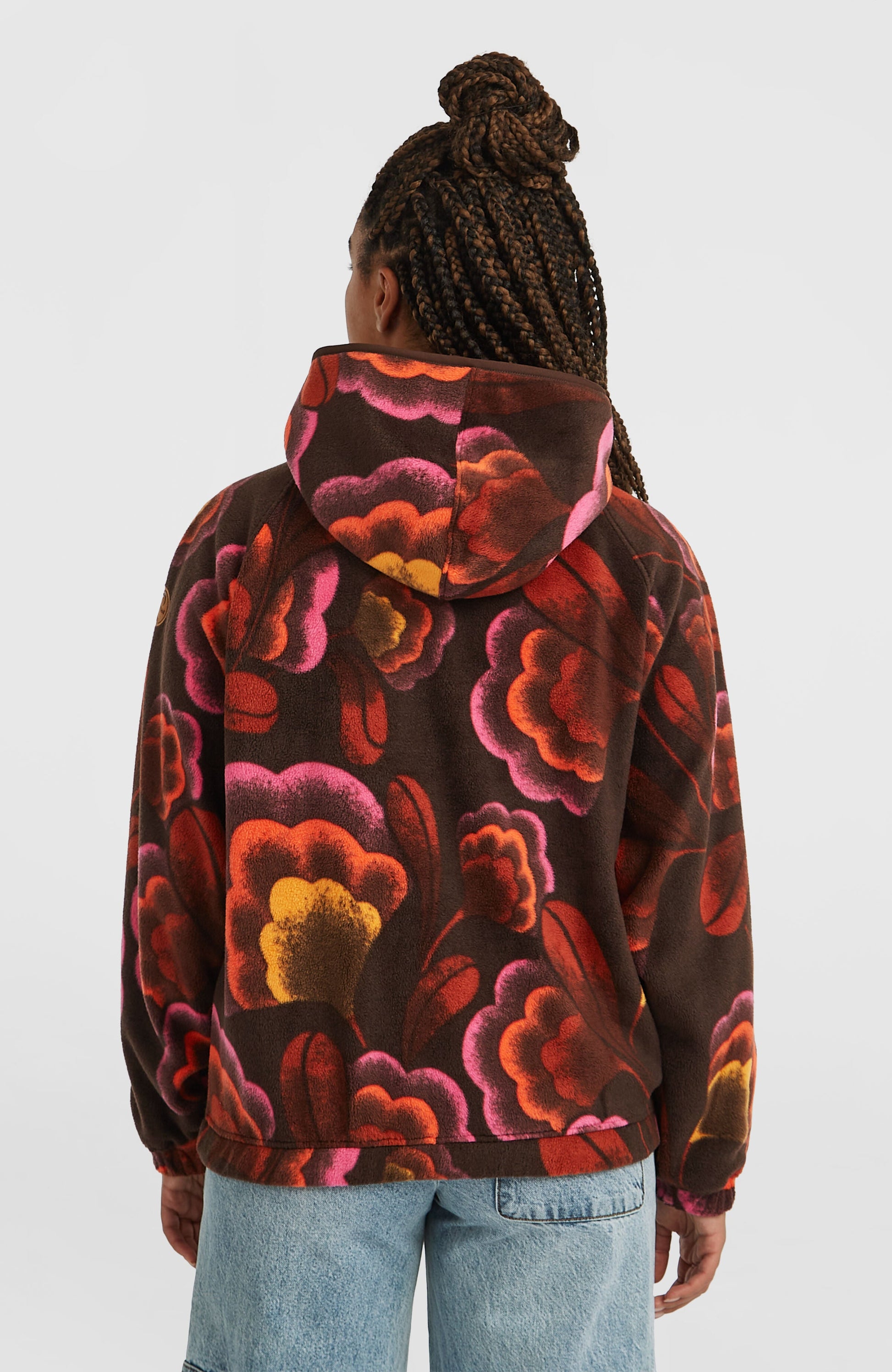 O'Riginals Superfleece Hoodie Women Brown Originals Flower