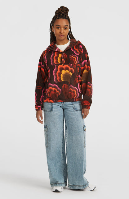 O'Riginals Superfleece Hoodie Women Brown Originals Flower