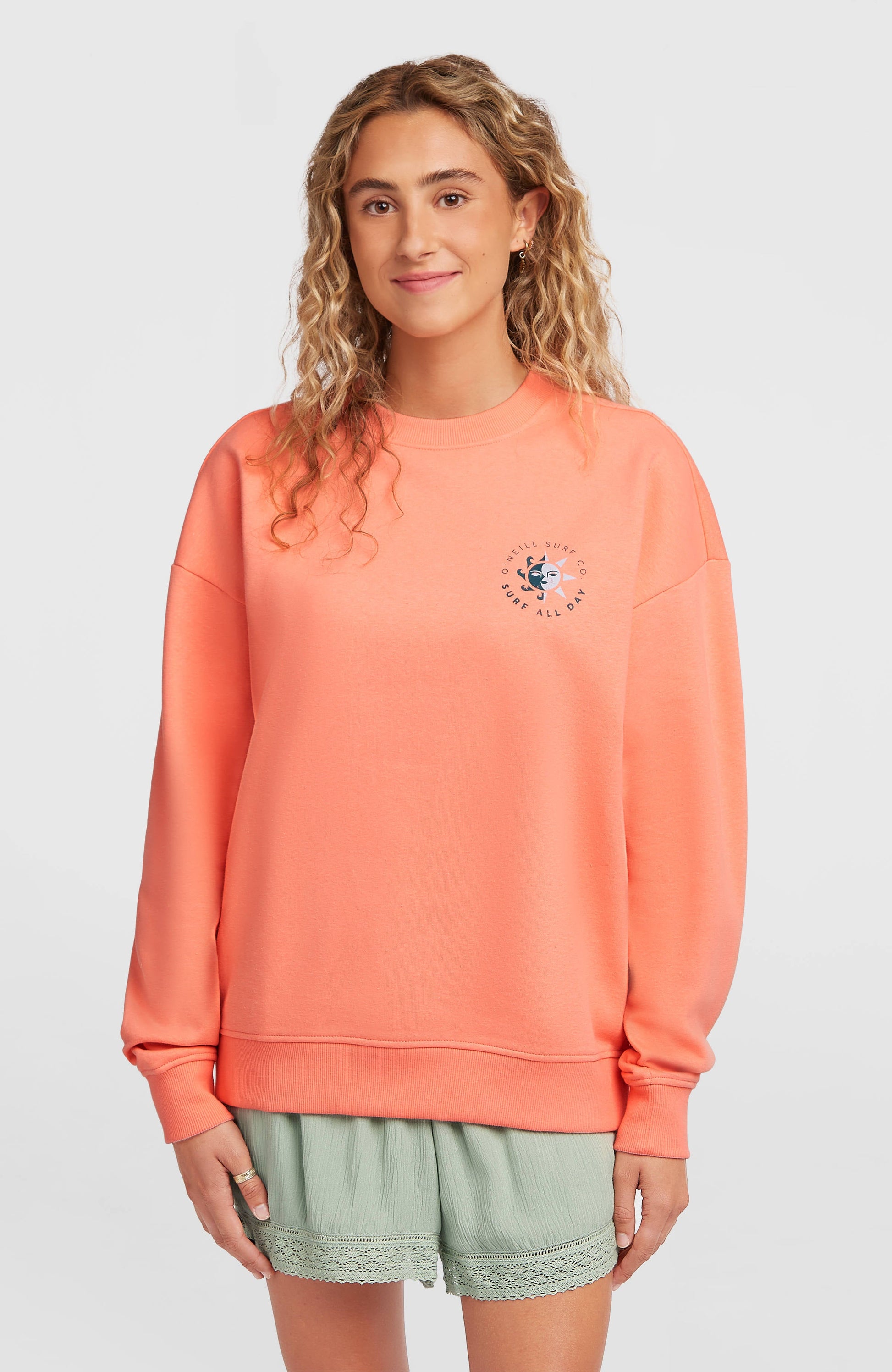 Summer Musthave Crewneck Sweatshirt Women Funky Peach