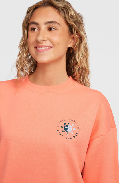 Summer Musthave Crewneck Sweatshirt Women Funky Peach