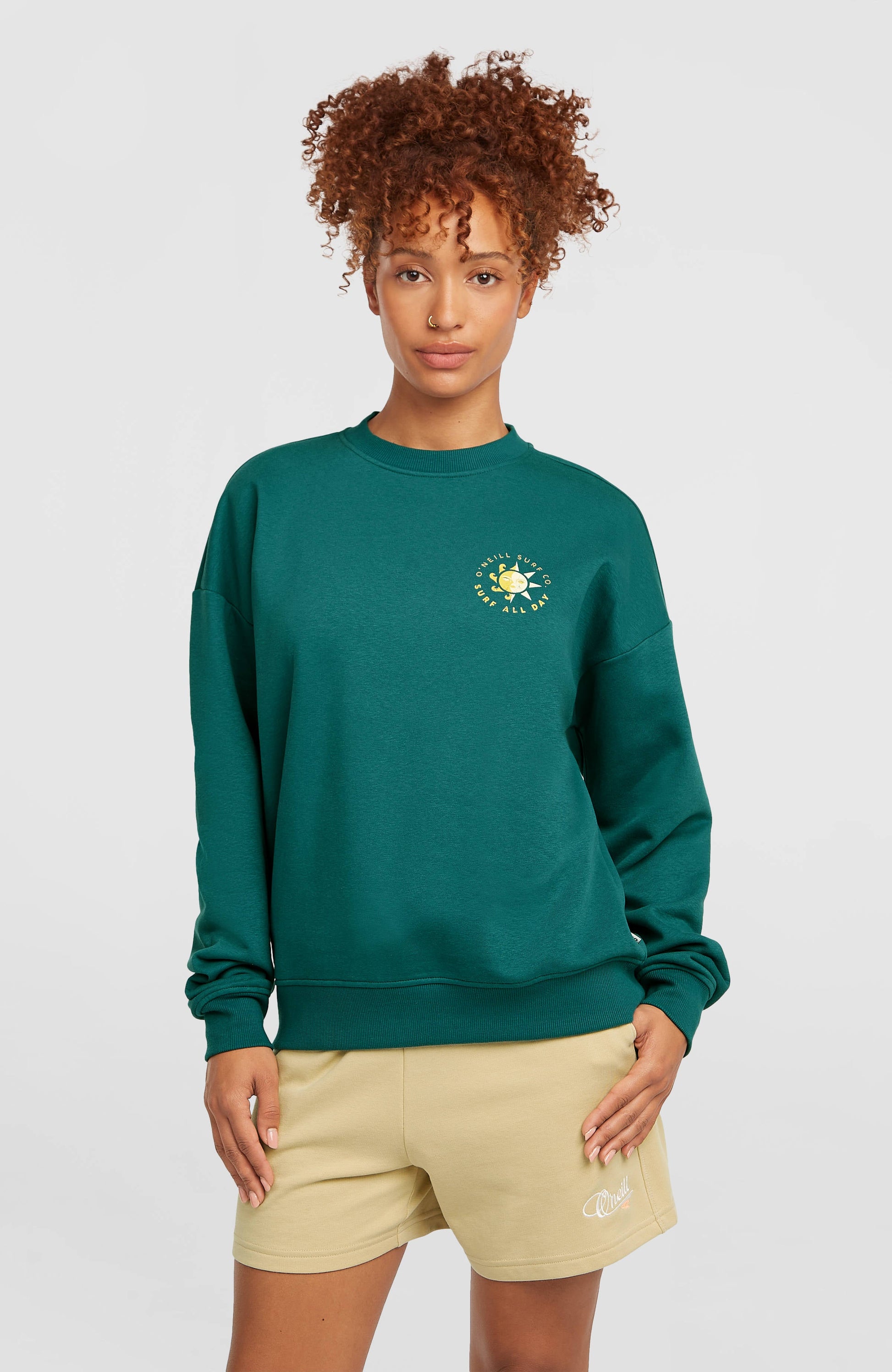 Summer Musthave Crewneck Sweatshirt Women Botanical Heat