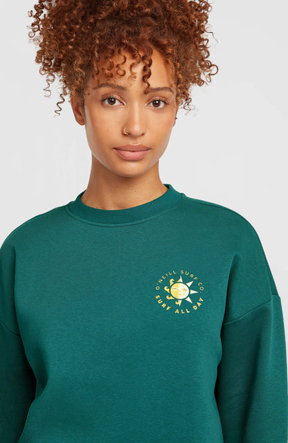 Summer Musthave Crewneck Sweatshirt Women Botanical Heat