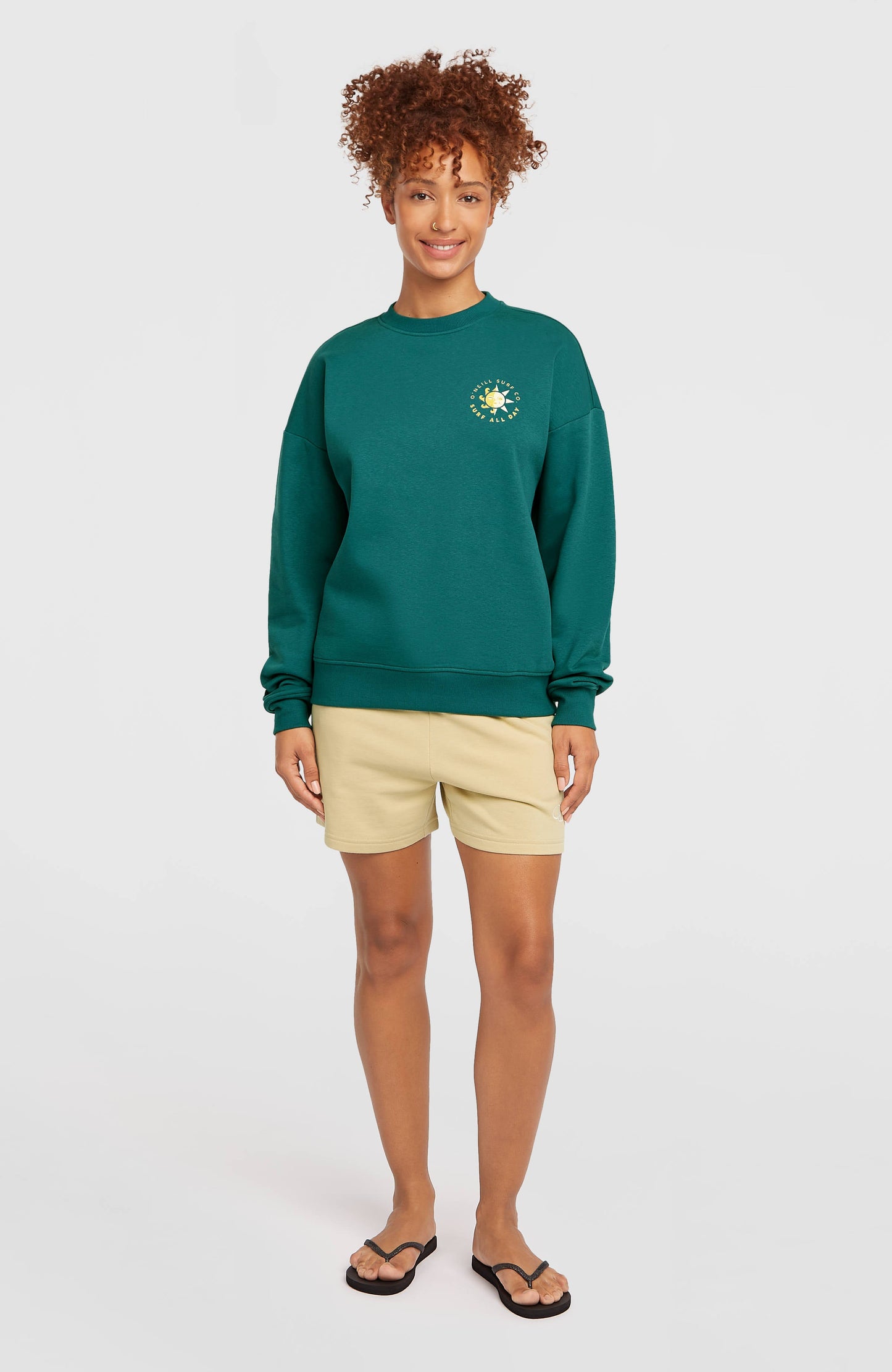 Summer Musthave Crewneck Sweatshirt Women Botanical Heat