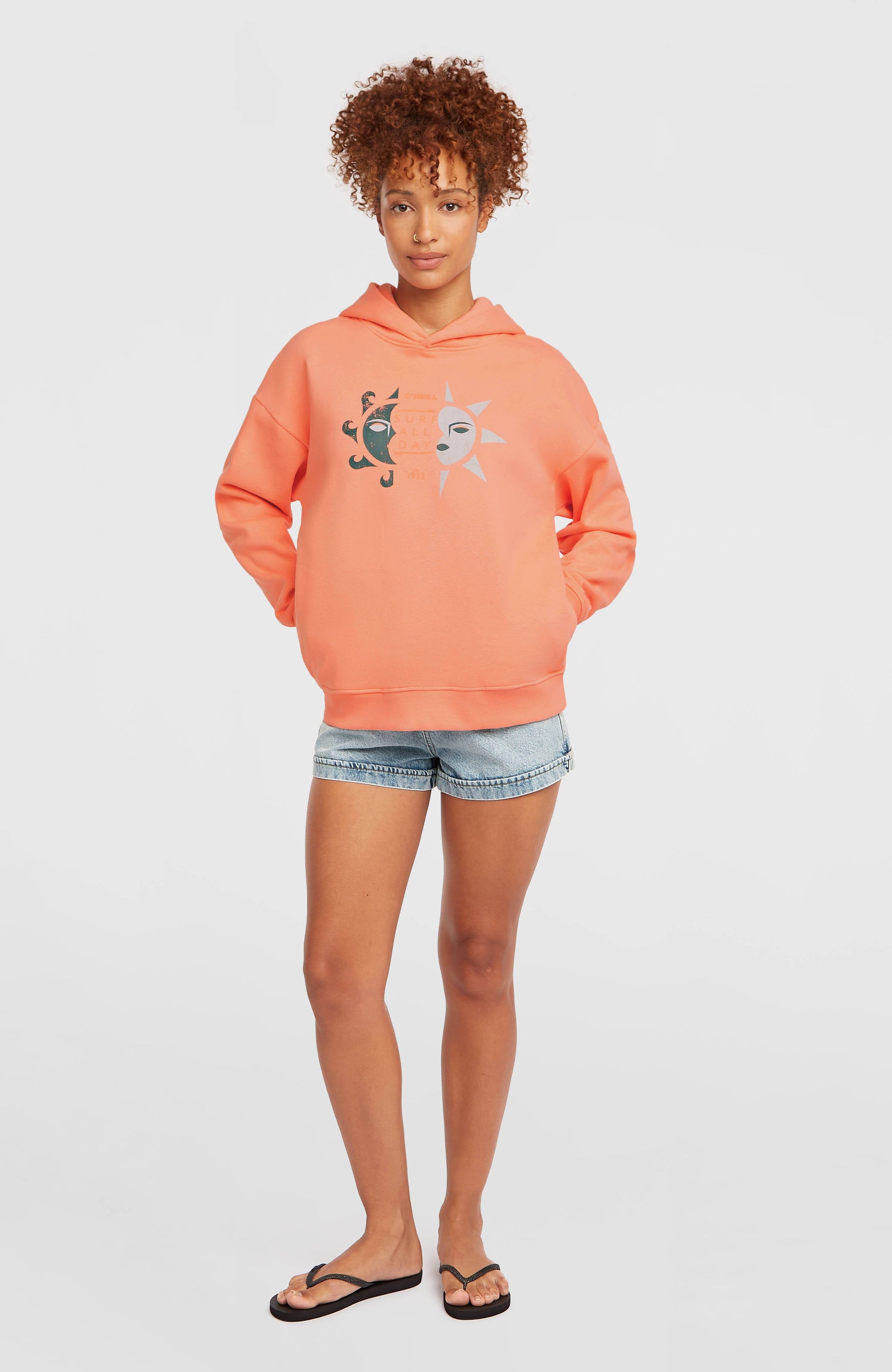 Summer Musthave Hoodie Women Funky Peach