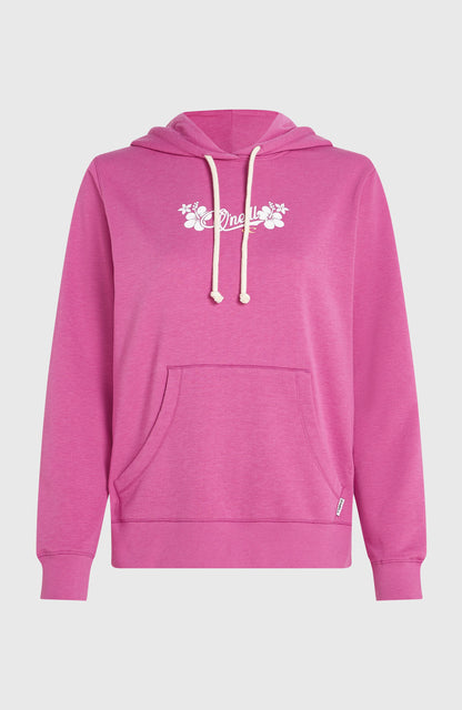 Essentials Script Hoodie Women Electric Fuschia