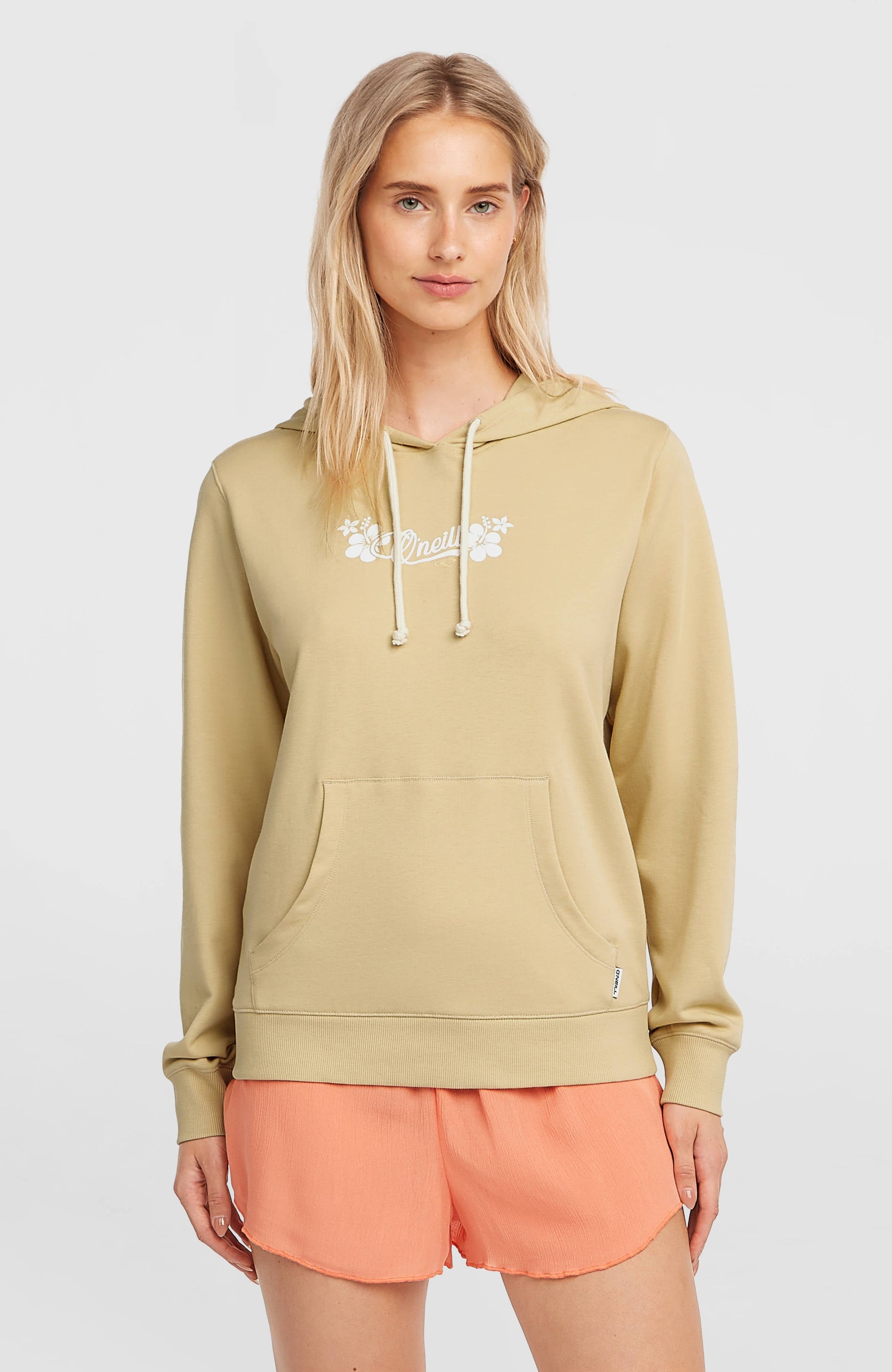 Essentials Script Hoodie Women Cocoa Sand
