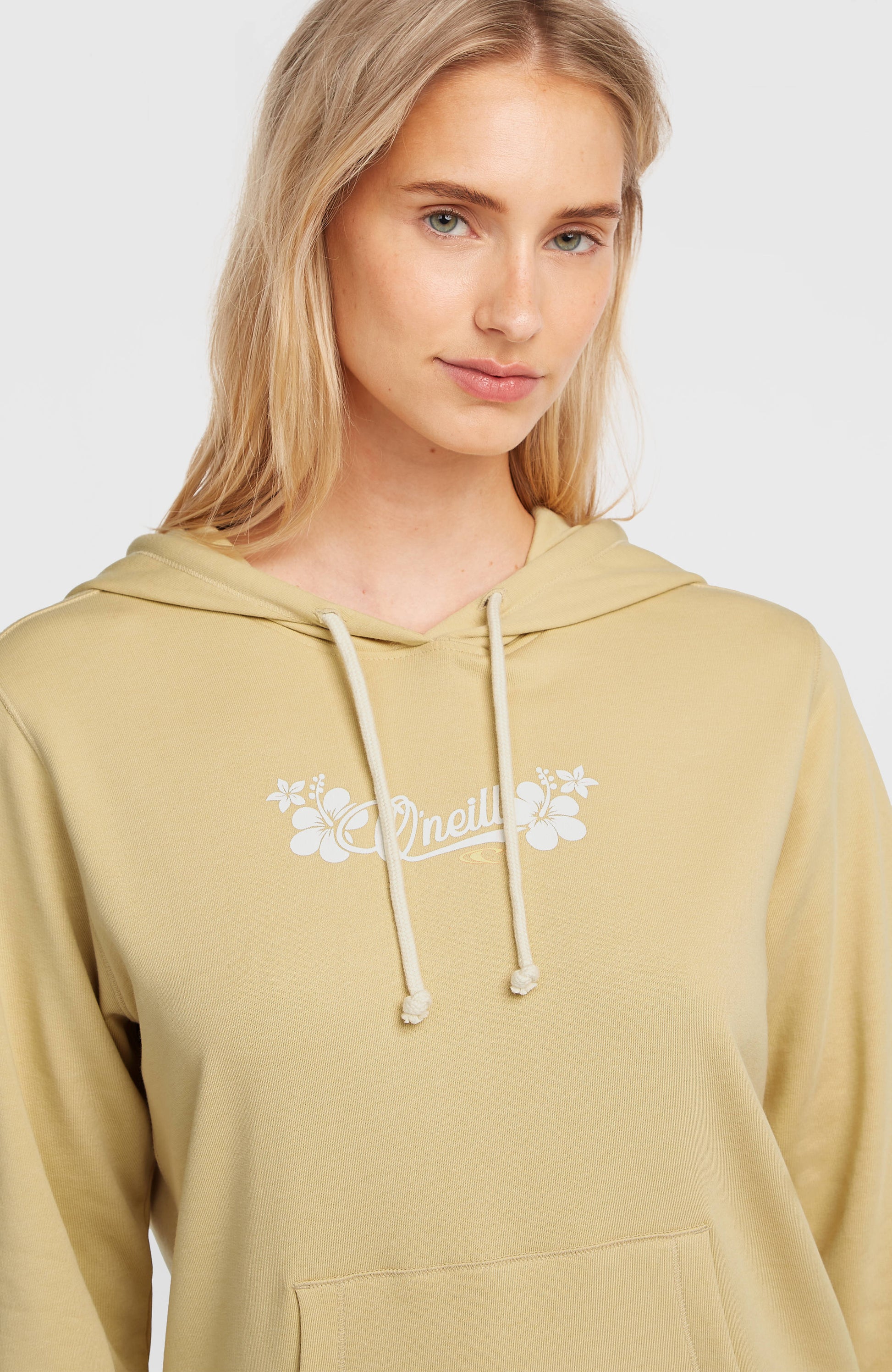 Essentials Script Hoodie Women Cocoa Sand