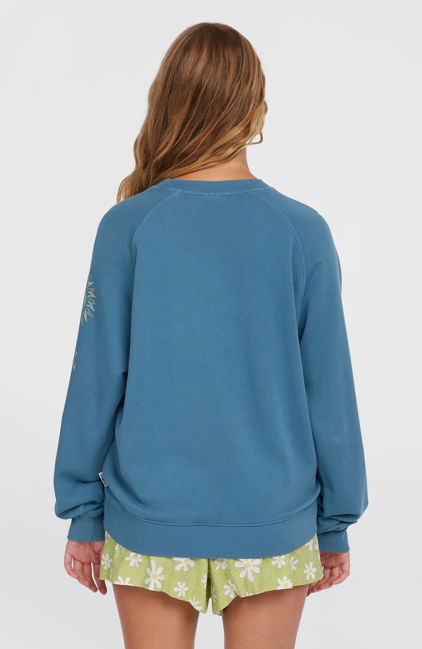 Beach Vintage Crew Sweatshirt Women Copen Blue
