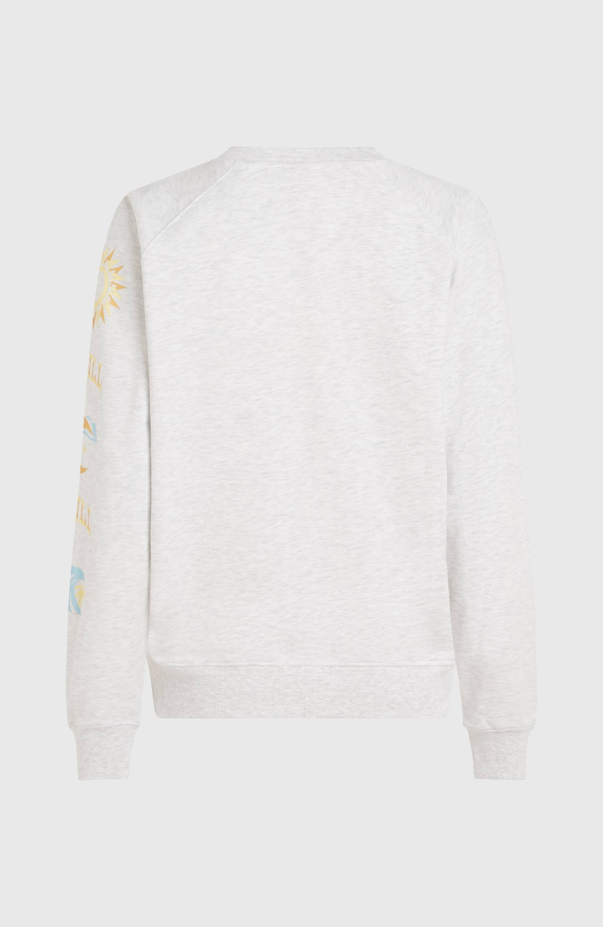 Beach Vintage Crew Sweatshirt Women White Melange