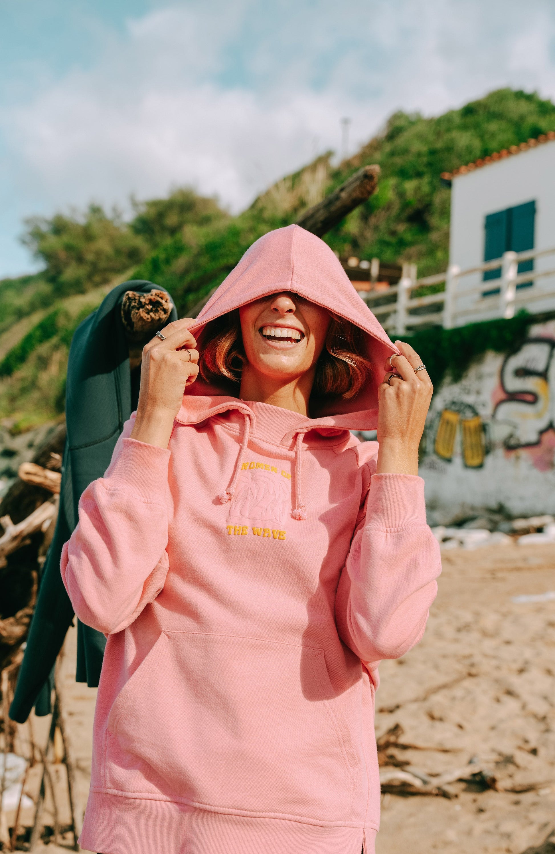 Women Of The Wave Hoodie Women Desert Rose