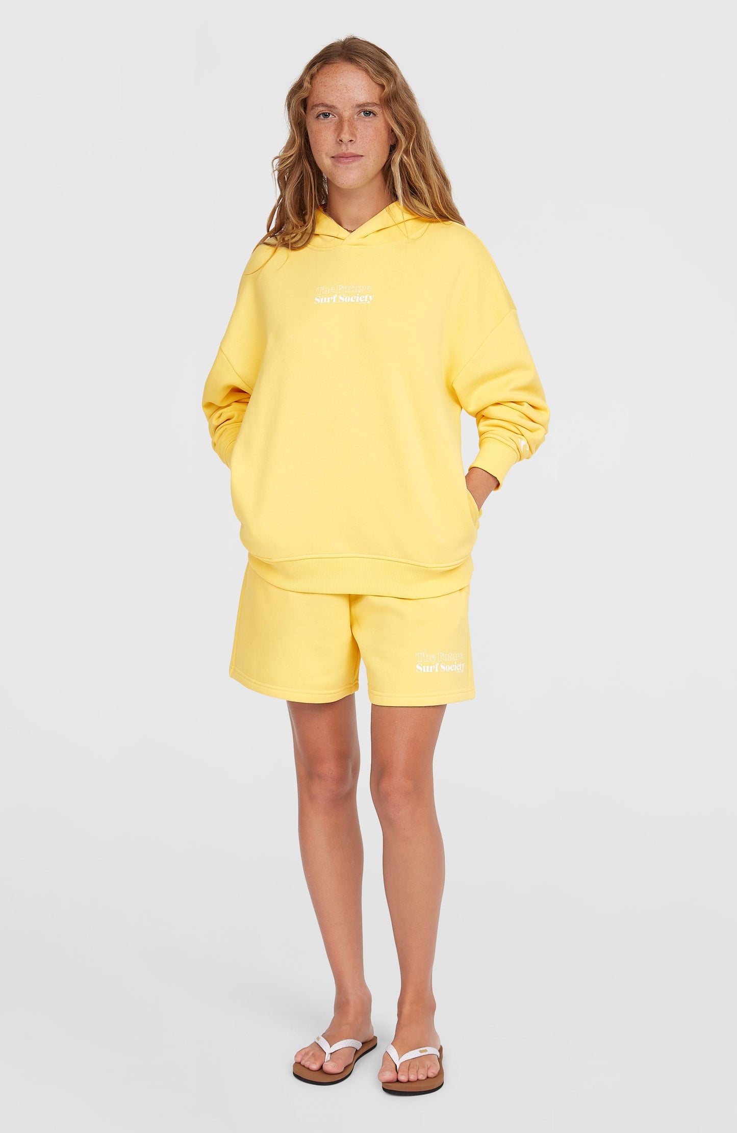 Future Surf Society Hoodie Women Tender Buttercup