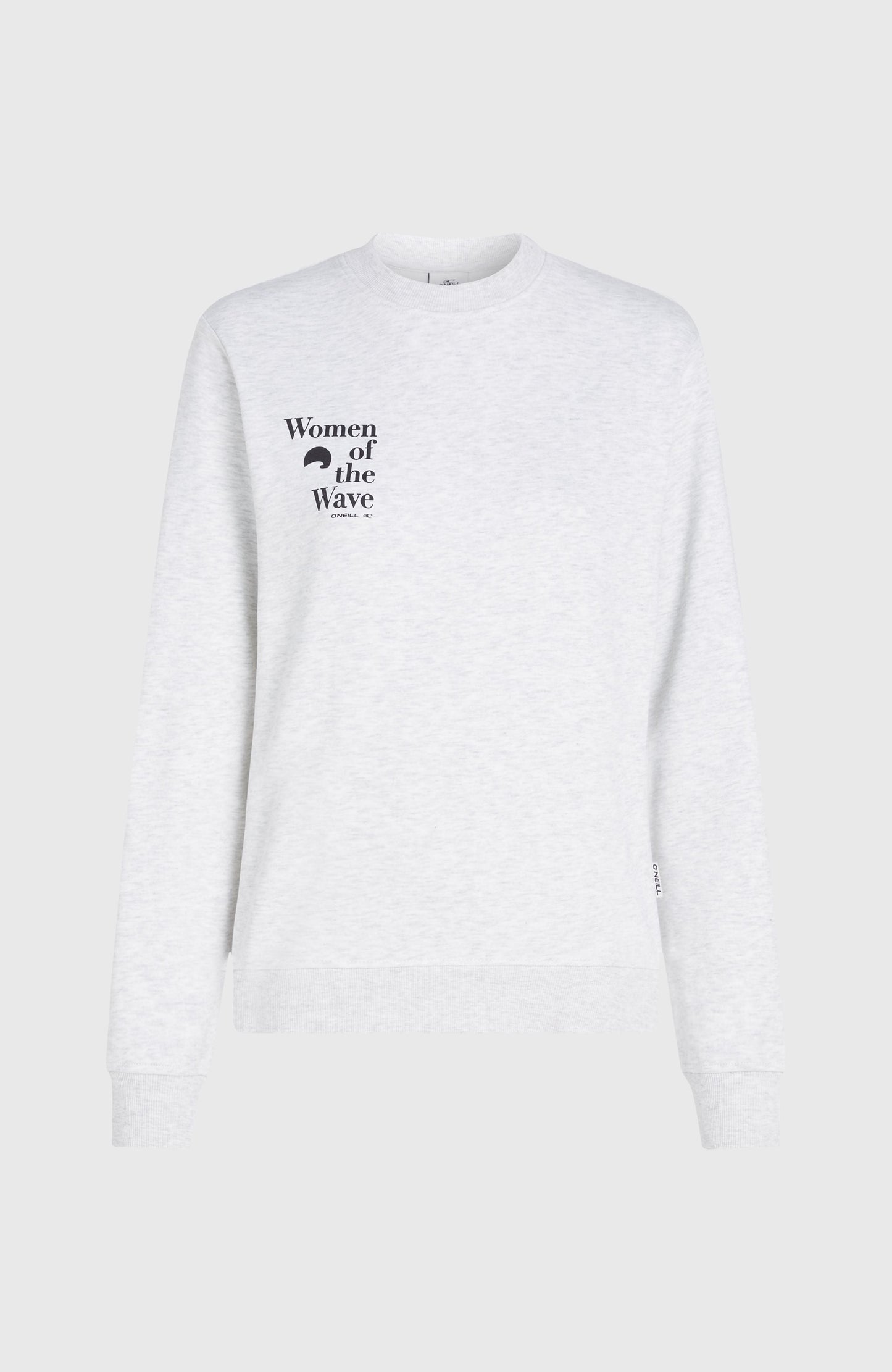 Women of the Wave Crew Sweatshirt Women White Melange