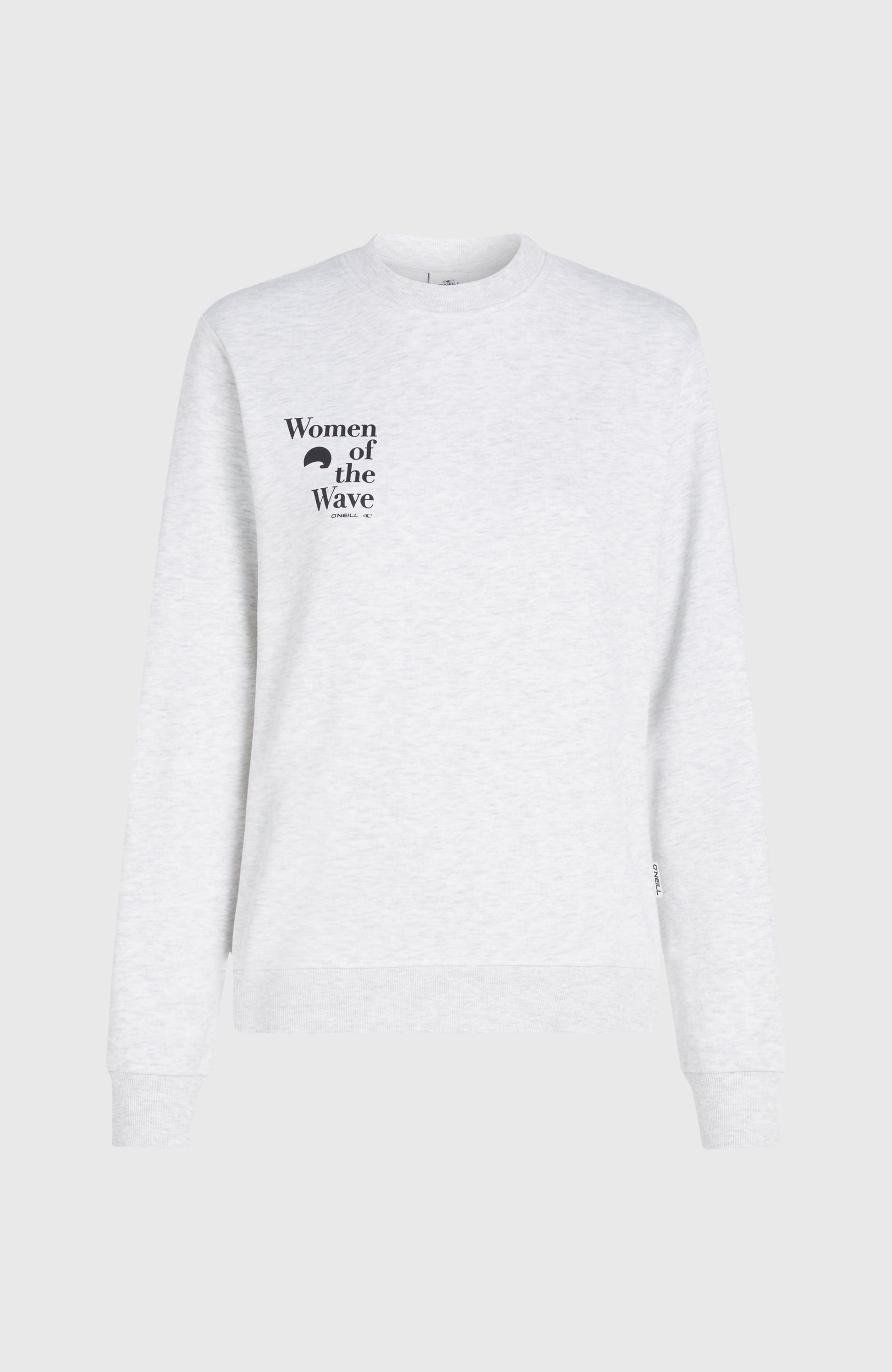 Women of the Wave Crew Sweatshirt Women White Melange