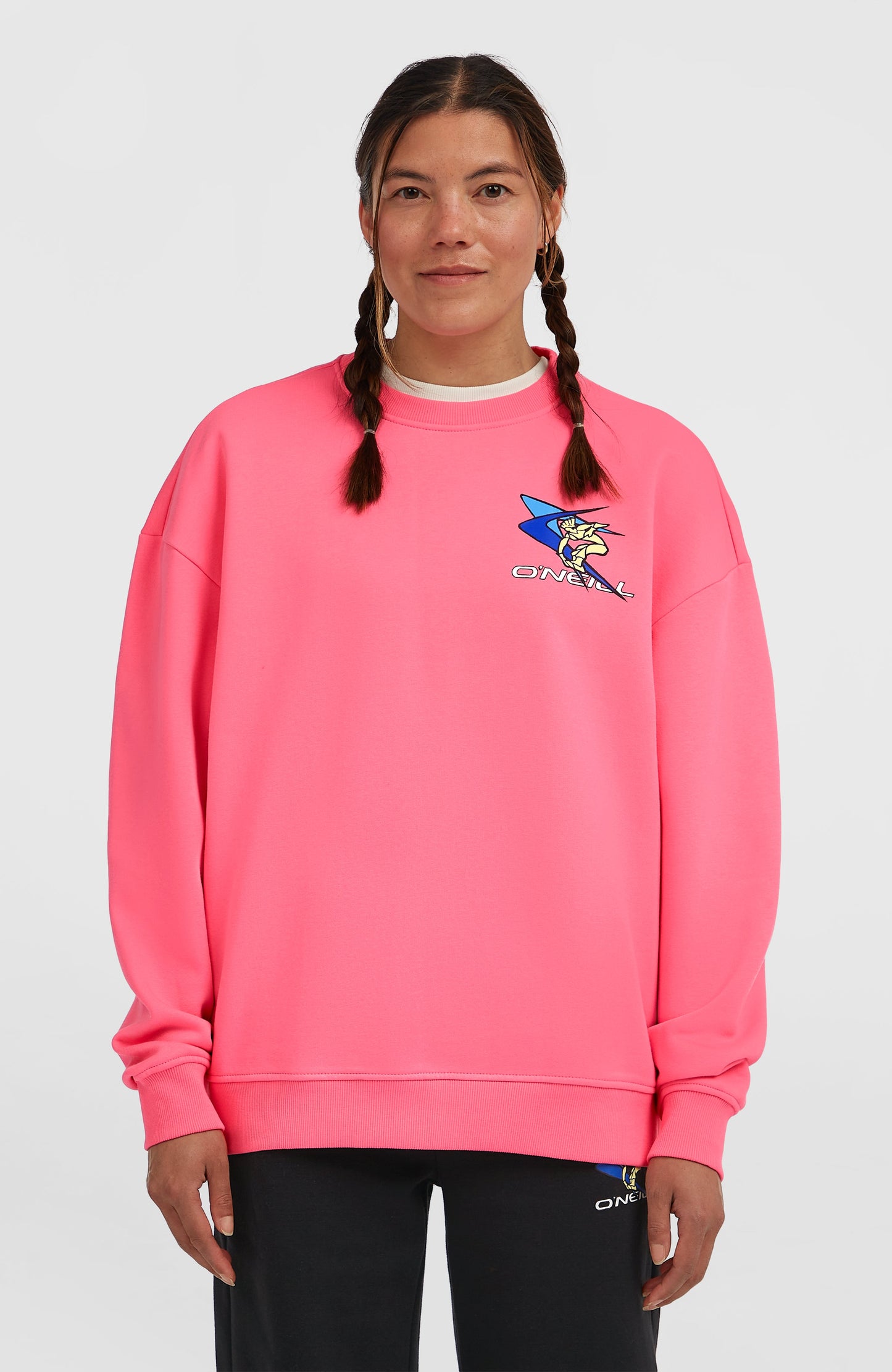 FWC'Play Crew Sweatshirt Women Skater Pink