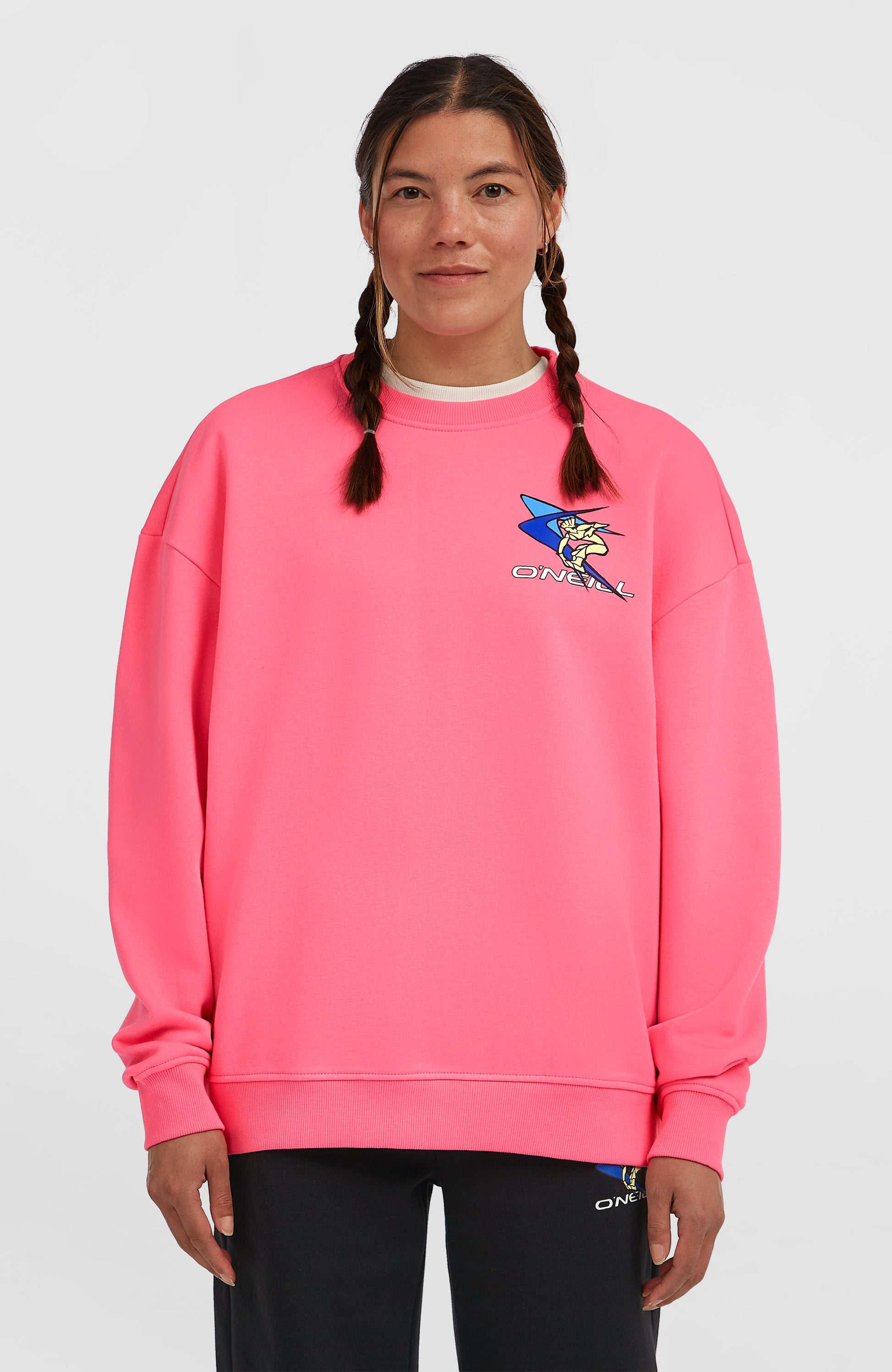 FWC'Play Crew Sweatshirt Women Skater Pink
