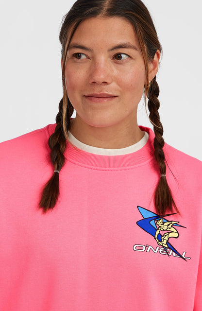 FWC'Play Crew Sweatshirt Women Skater Pink