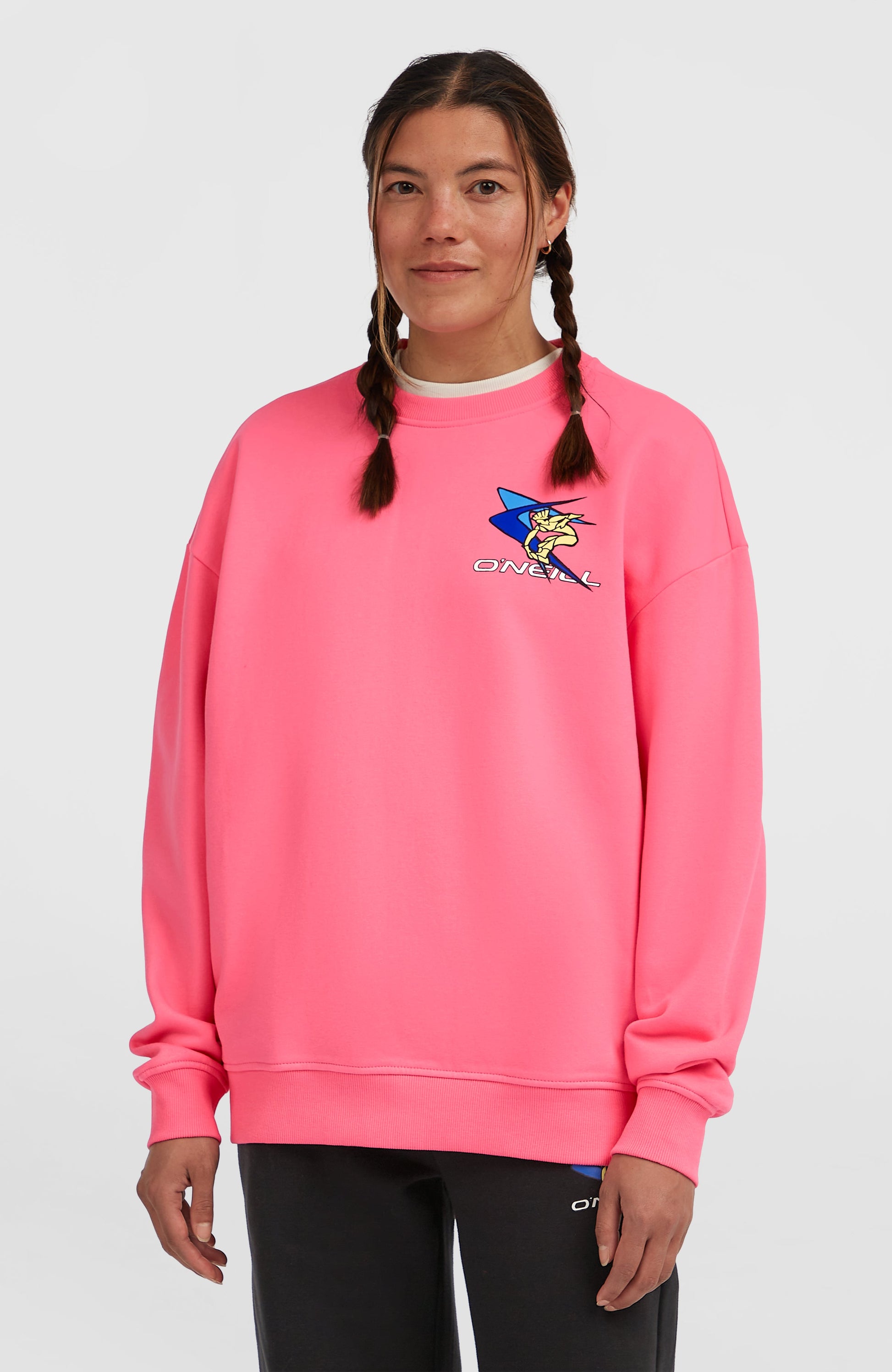 FWC'Play Crew Sweatshirt Women Skater Pink