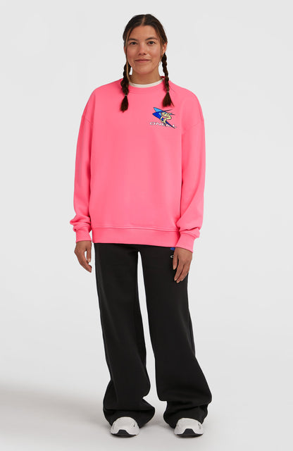 FWC'Play Crew Sweatshirt Women Skater Pink