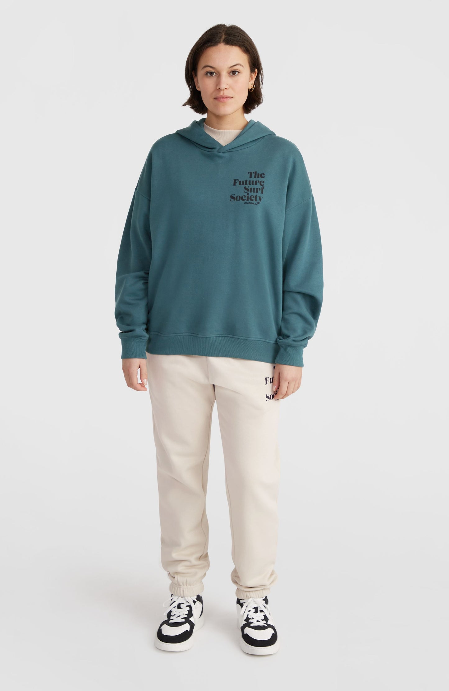 Future Surf Society Hoodie Women Alma Steel