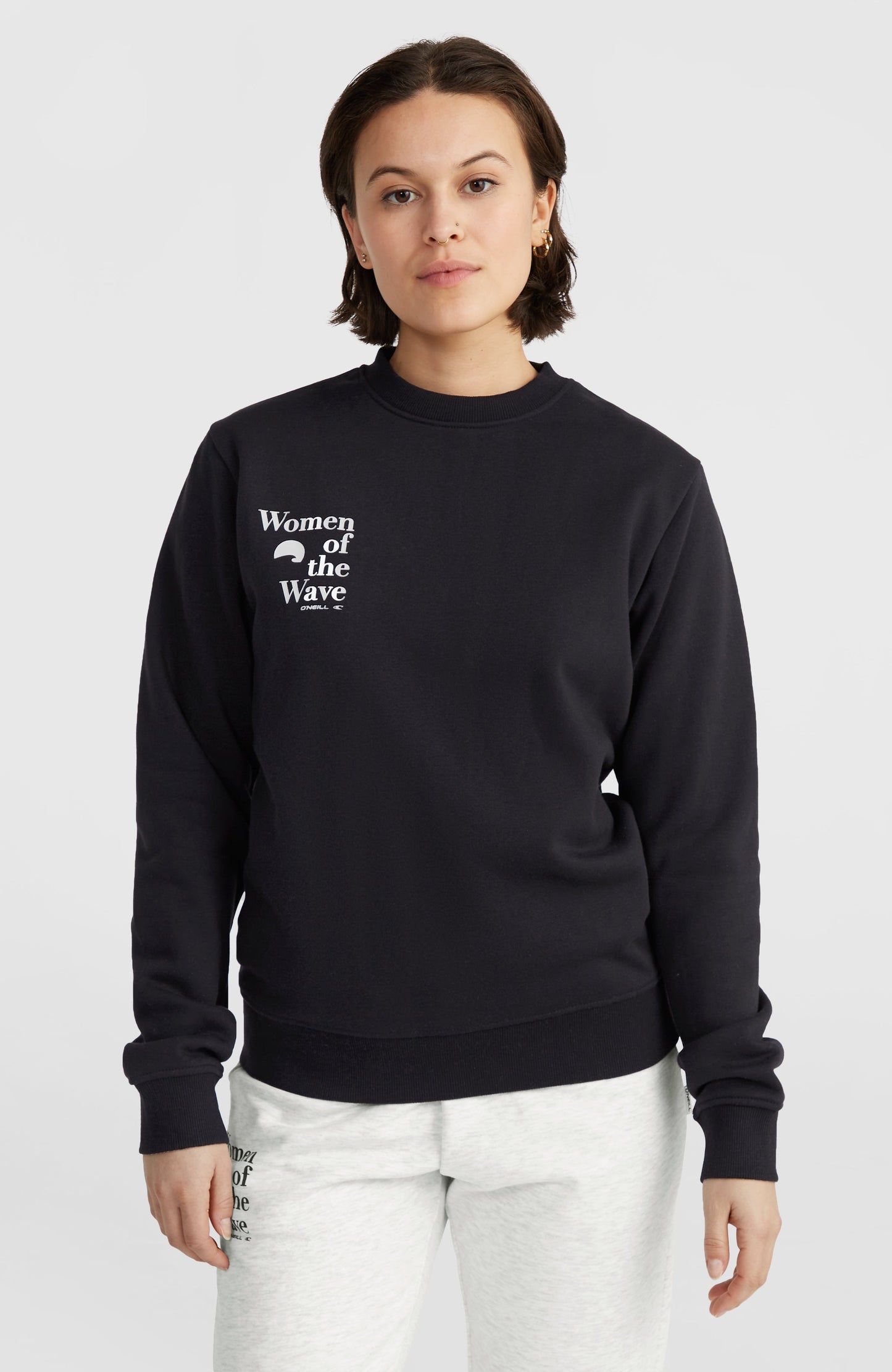 Women of the Wave Crew Sweatshirt Women Black Out