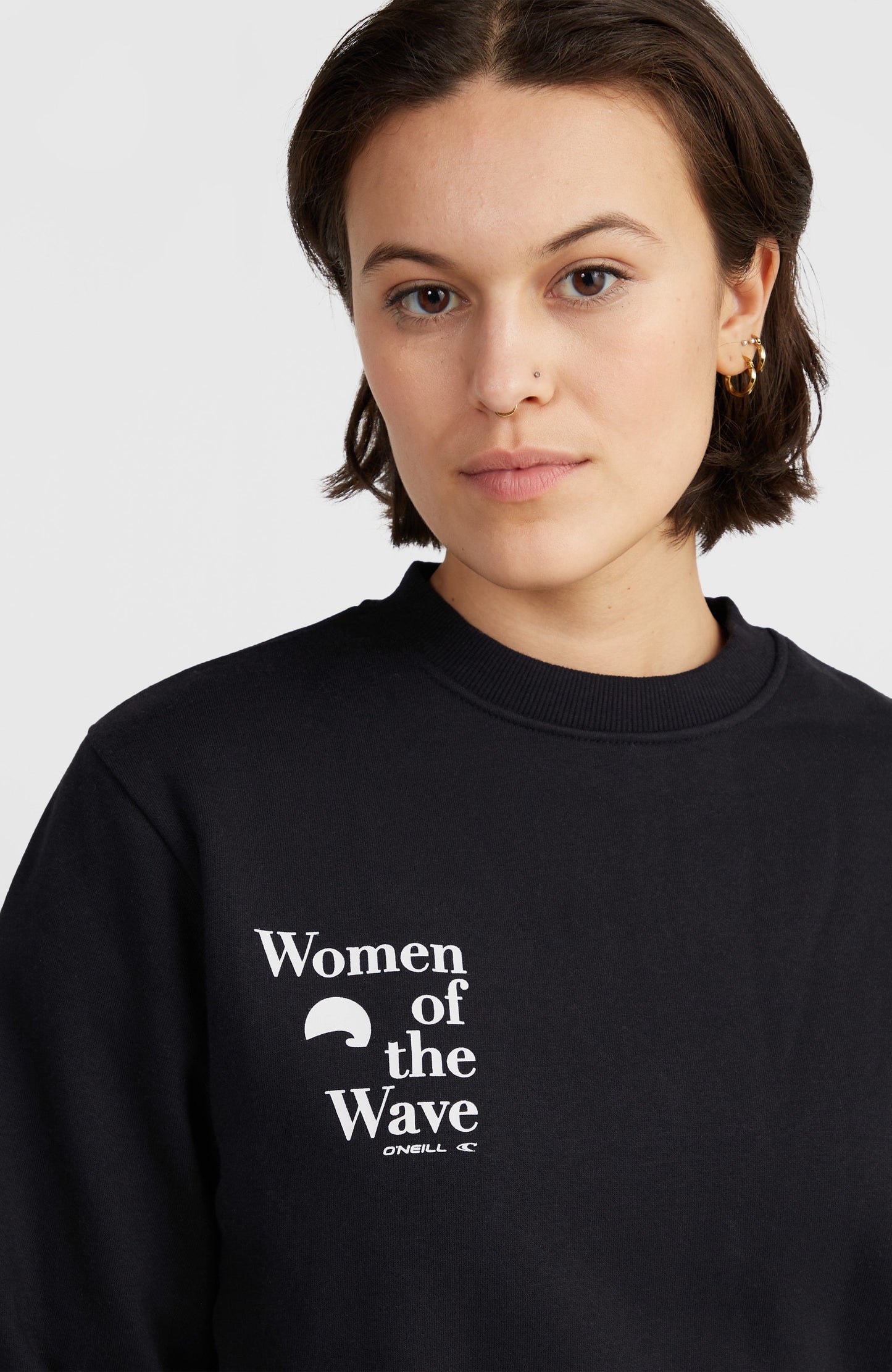 Women of the Wave Crew Sweatshirt Women Black Out