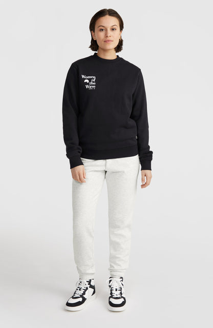 Women of the Wave Crew Sweatshirt Women Black Out