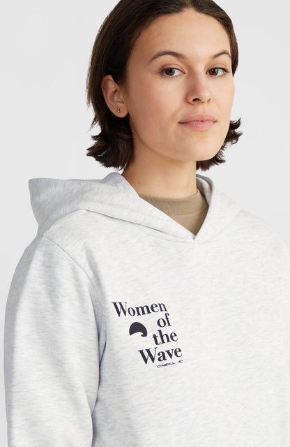Women of the Wave Hoodie Women White Melange