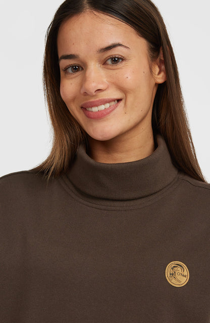 O'Riginals High-Neck Crew Sweatshirt Women Coffee Bean