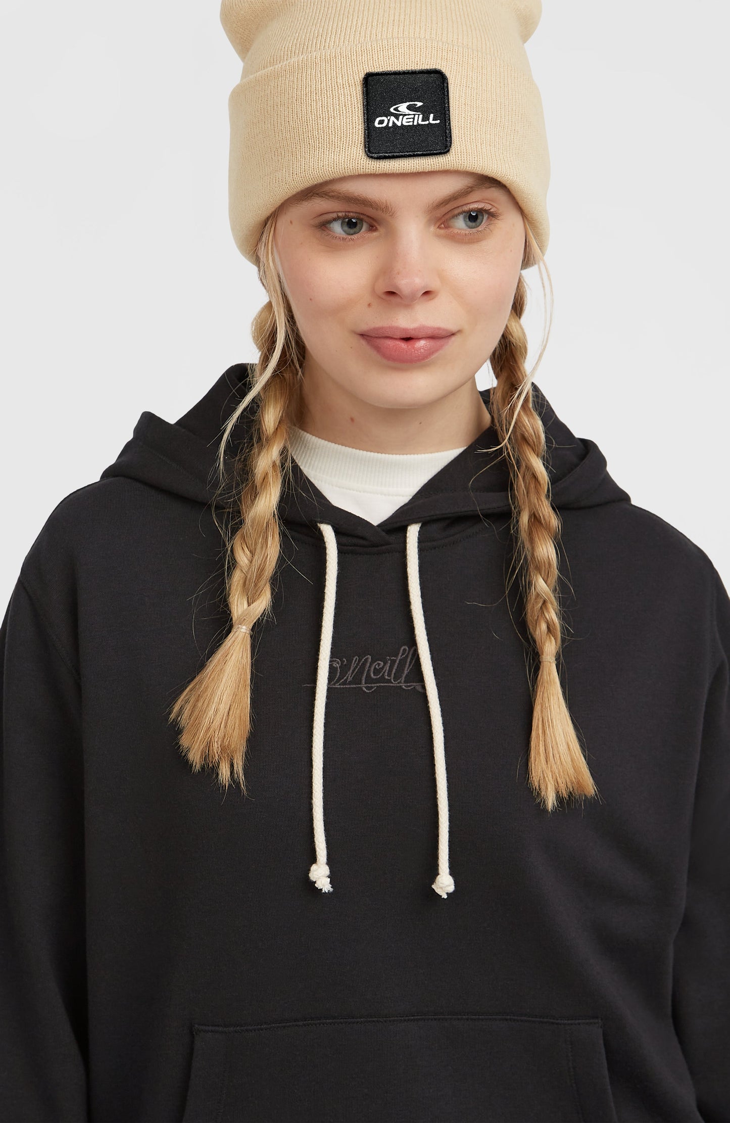 Essentials Script Hoodie Women Black Out