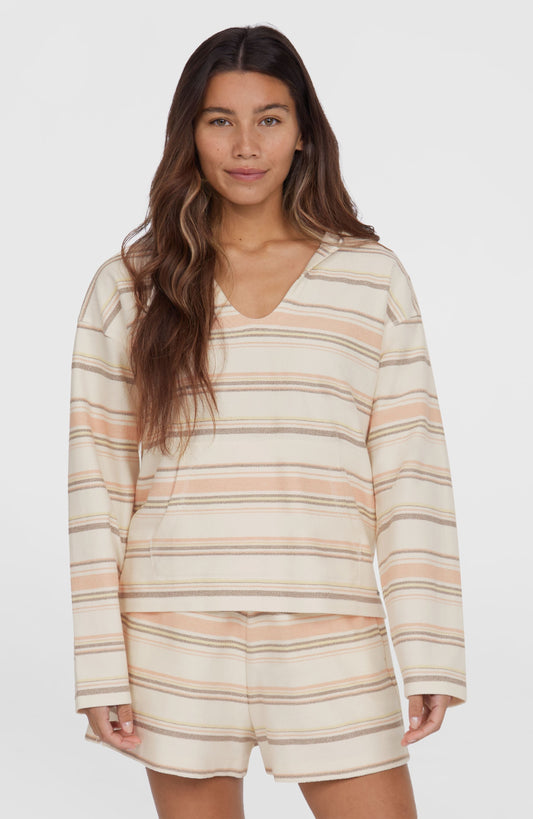 Bavaro Hoodie Women White Bavarro Stripe