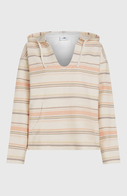 Bavaro Hoodie Women White Bavarro Stripe