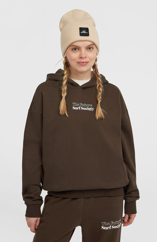 Future Surf Society Hoodie Women Coffee Bean