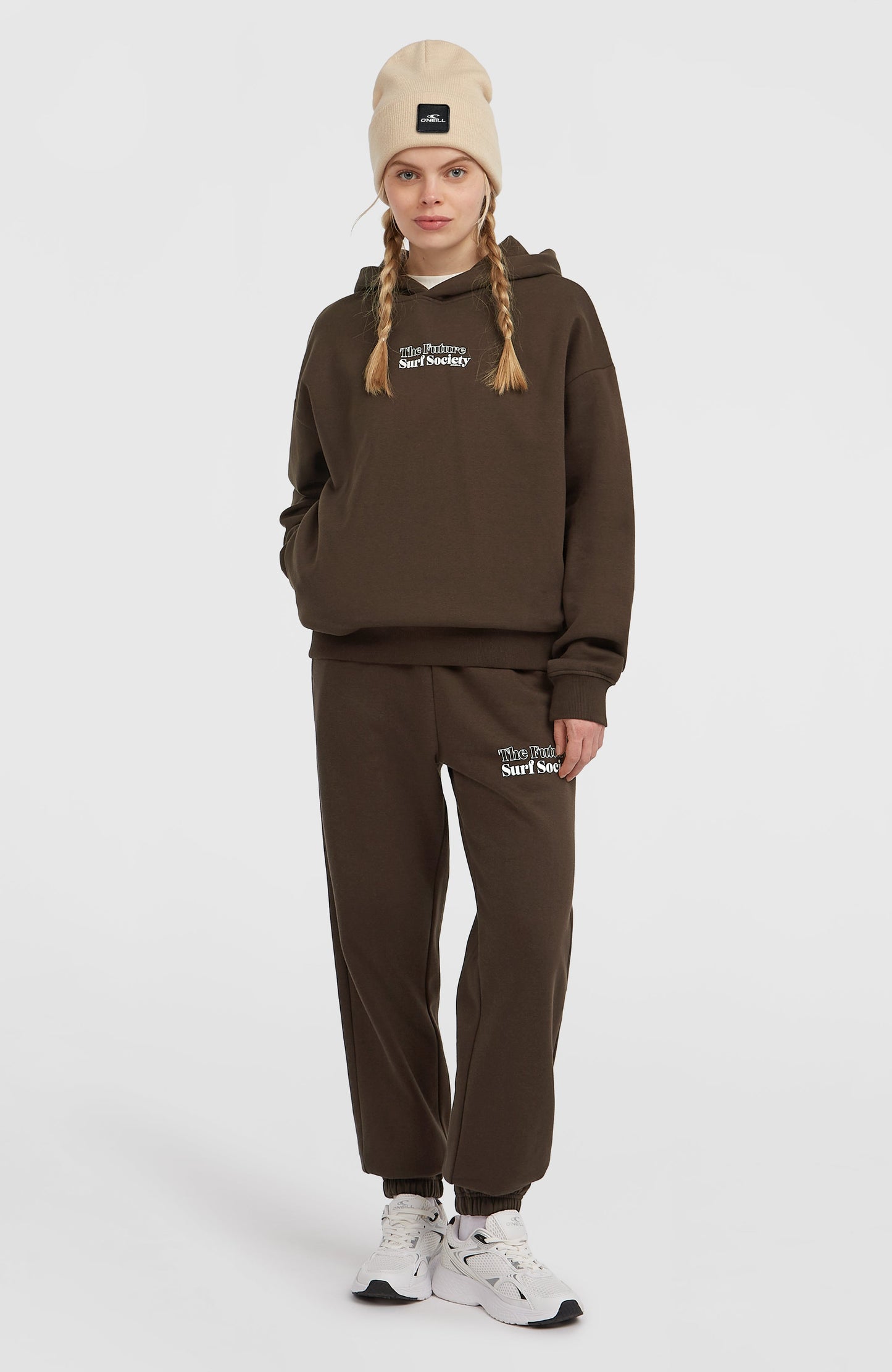 Future Surf Society Hoodie Women Coffee Bean