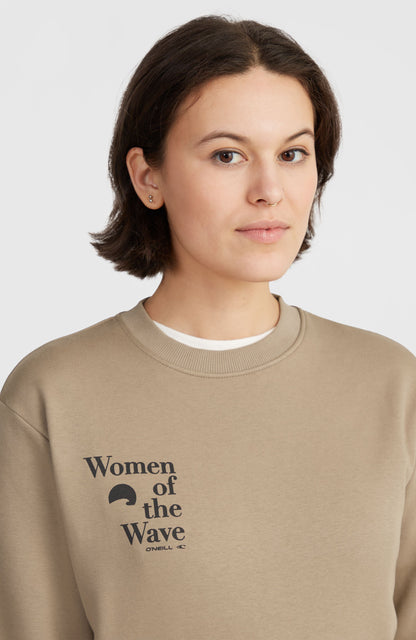Women of the Wave Crew Sweatshirt Women Concrete