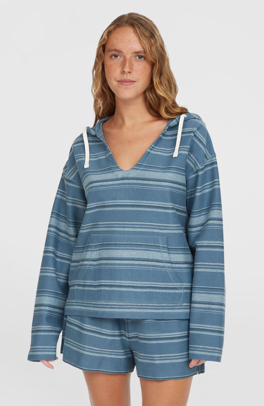 Bavaro Hoodie Women Blue Bavaro Stripe