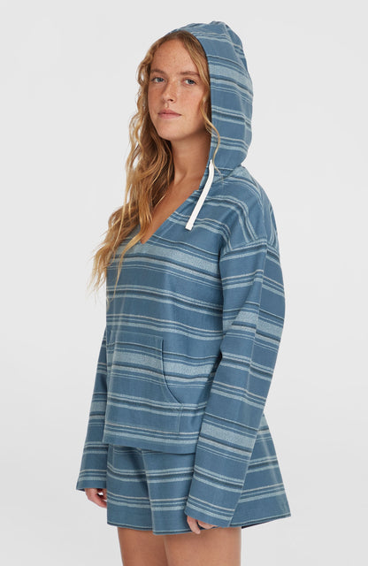 Bavaro Hoodie Women Blue Bavaro Stripe