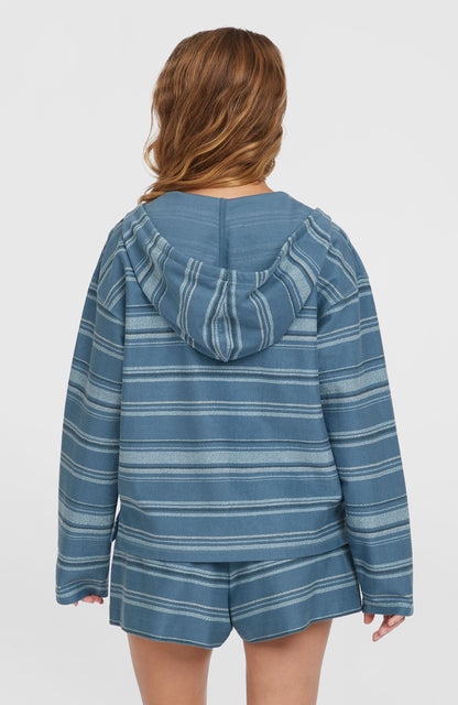 Bavaro Hoodie Women Blue Bavaro Stripe