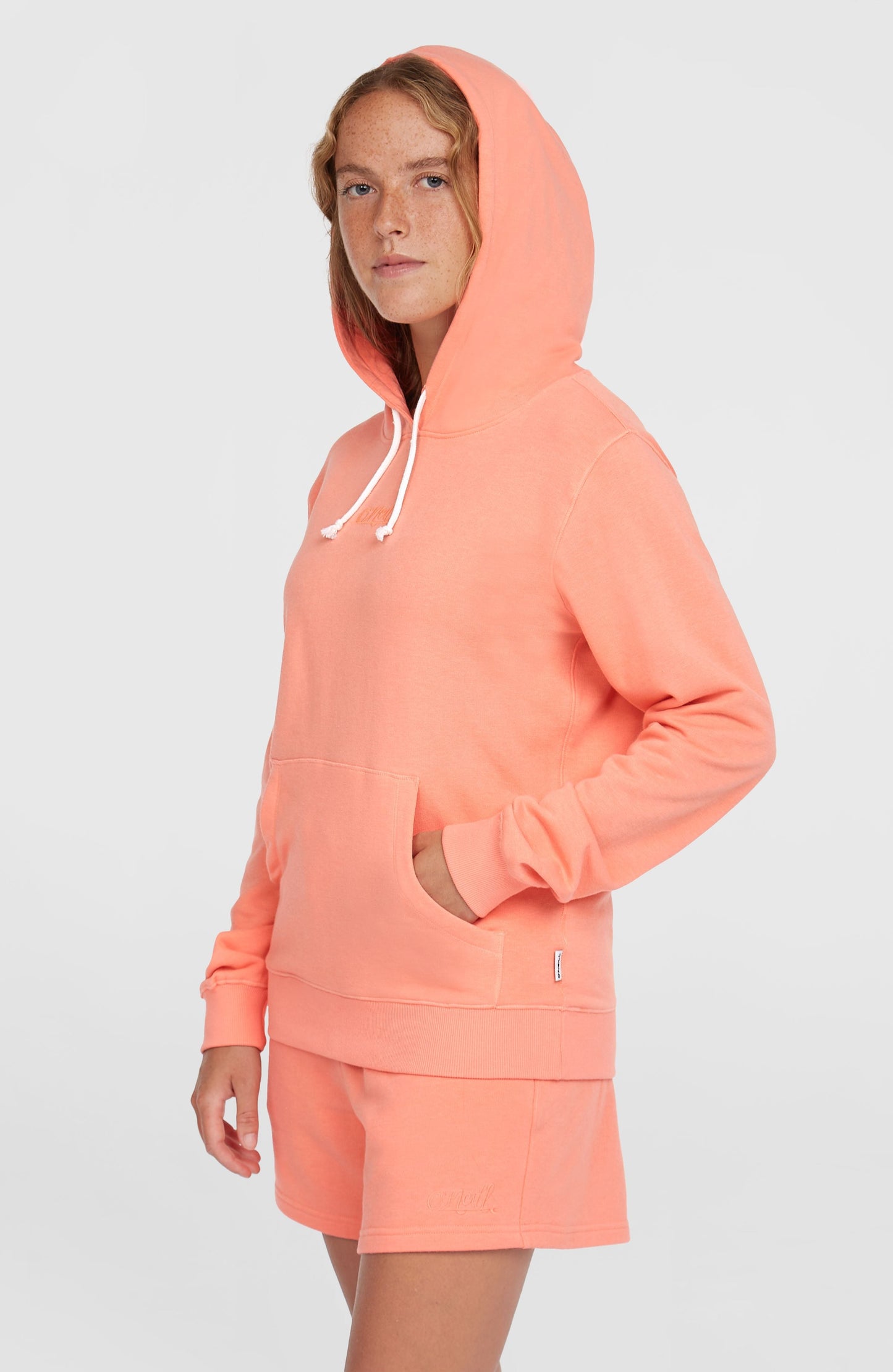 Essentials O'Neill Script Hoodie Women Coral Pink