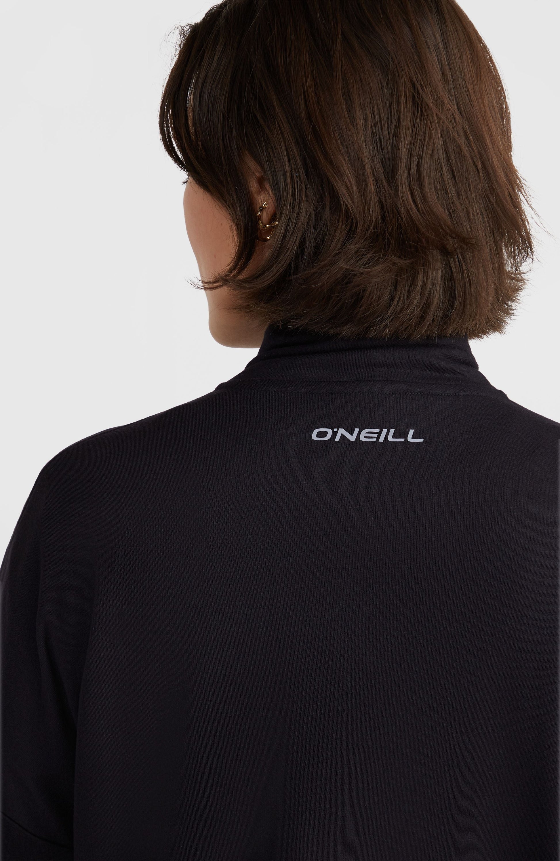 Half-Zip Sweatshirt Women Black Out