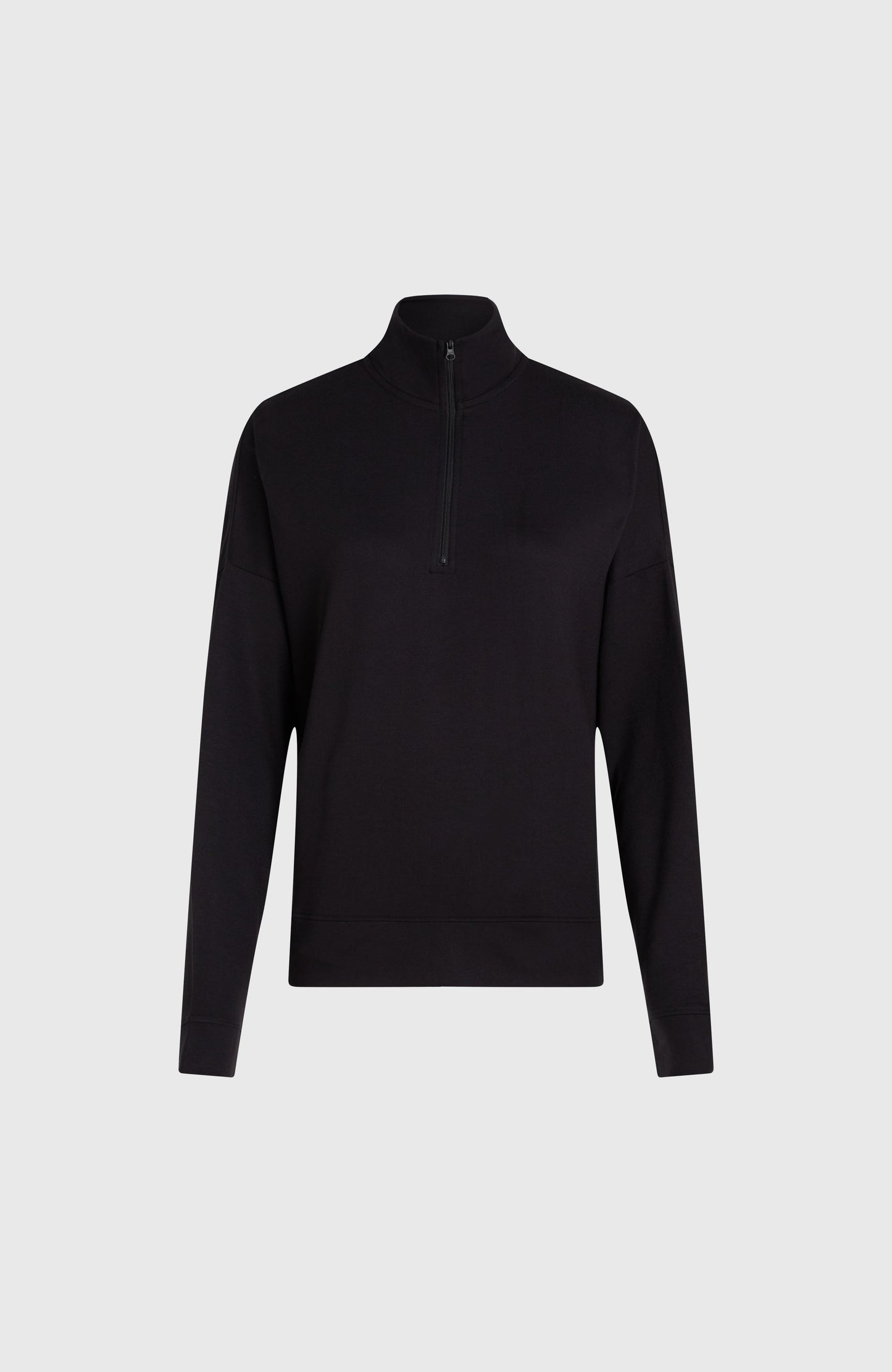 Half-Zip Sweatshirt Women Black Out
