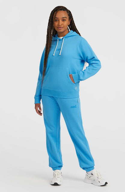 Essentials Script Hoodie Women Blue Poppy