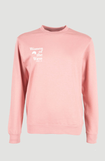 Women of the Wave Crew Sweatshirt Women Genuine Pink