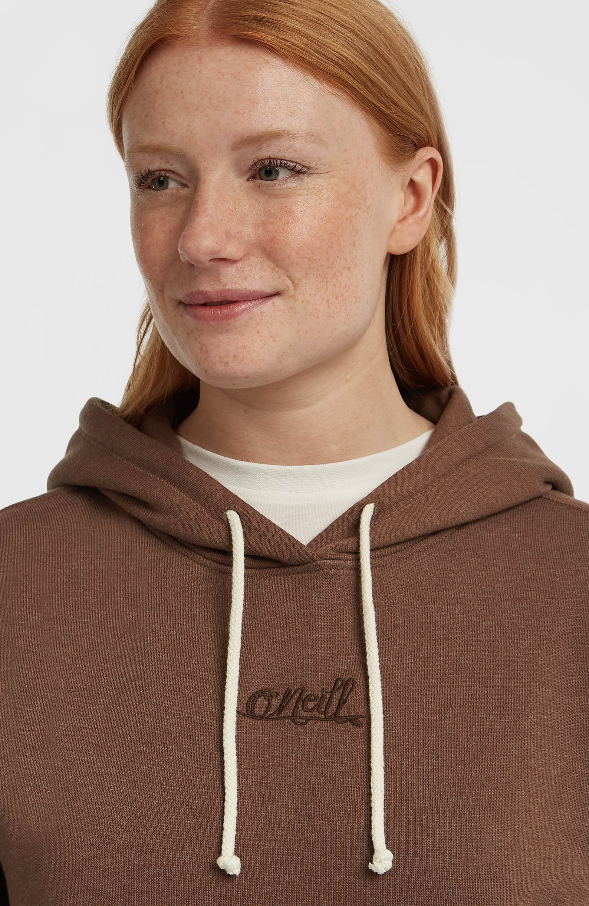 Essentials Script Hoodie Women Hazel Spice