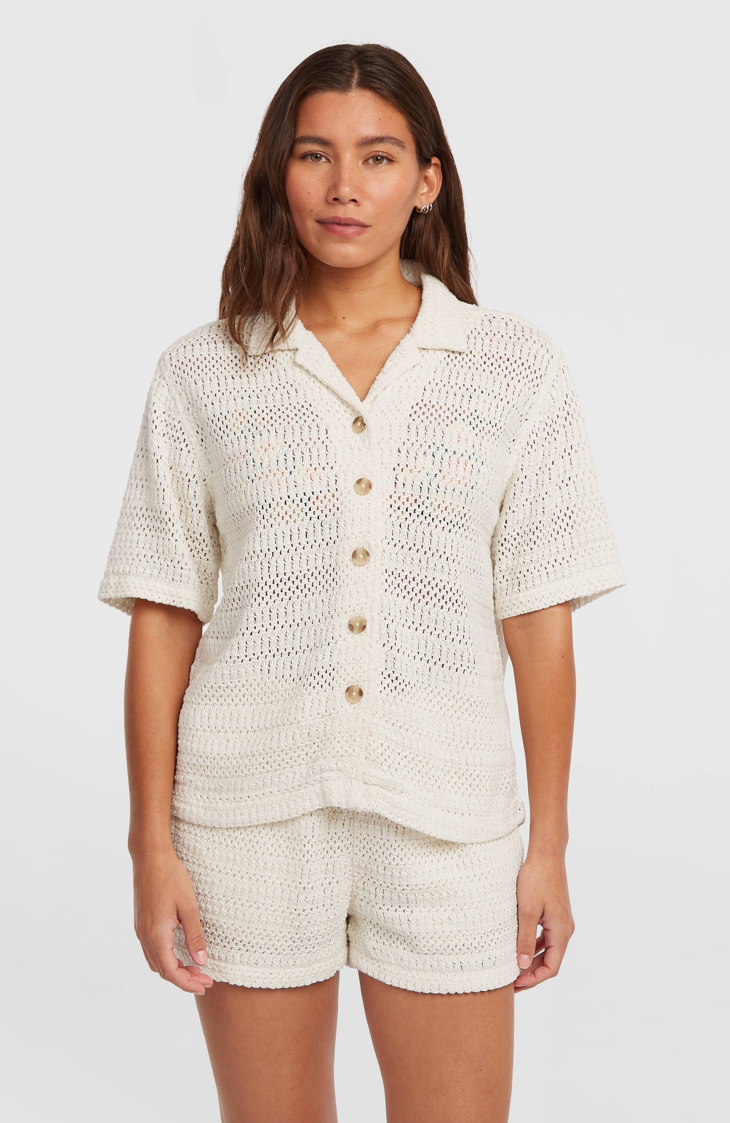 O'Riginals Crochet Shirt Women Snow White